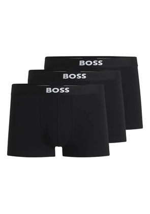 BOSS logo-waistband boxers (pack of three) - Black