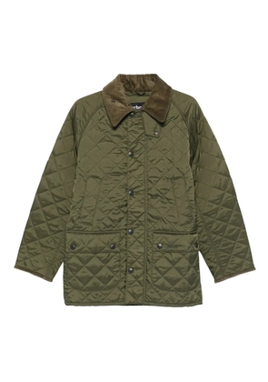 Barbour corduroy-collar coat - Green