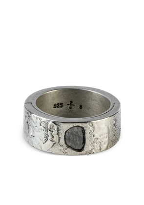 Parts of Four sterling silver Sistema diamond ring