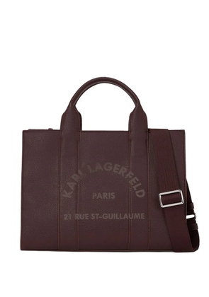 Karl Lagerfeld medium Rue St-Guillaume tote bag - Brown
