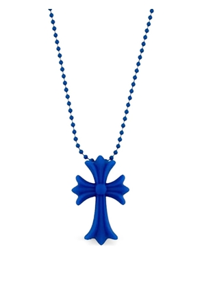 Chrome Hearts cross pendant necklace - Blue