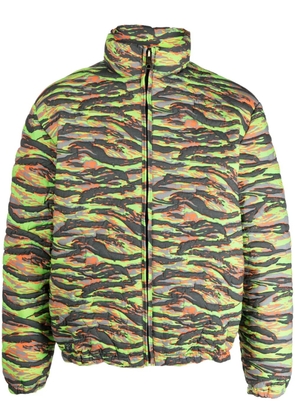 ERL camouflage jacquard padded jacket - Green