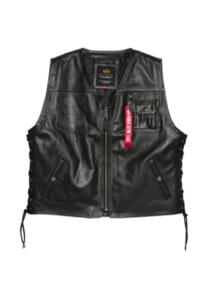 Alpha Industries X-Force leather vest - Black
