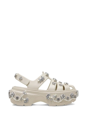 Crocs x Simone Rocha embellished platform sandals - White