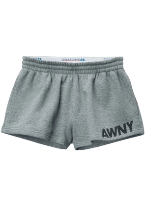 Alexander Wang logo-print shorts - Grey