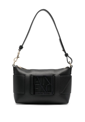 Armani Exchange logo-embellishment shoulder bag - Black
