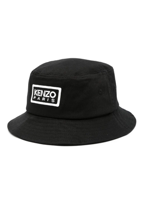 Kenzo embroidered-logo bucket hat - Black
