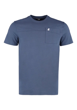K-Way patch-pocket cotton T-shirt - Blue