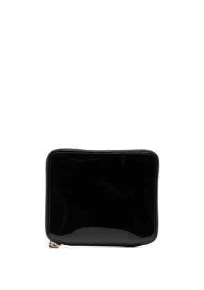Comme Des Garçons Wallet inside-printed patent-leather wallet - Black