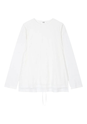 TOMBOY layered wrap long-sleeve t-shirt - White