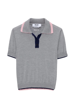 MSGM buttoned polo shirt - Grey