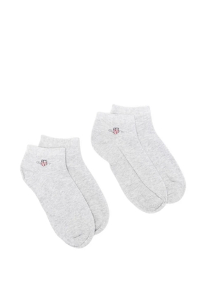 Gant embroidered socks (set of two) - Grey