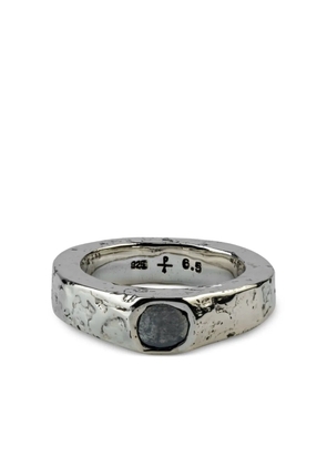 Parts of Four sterling silver Sistema diamond ring