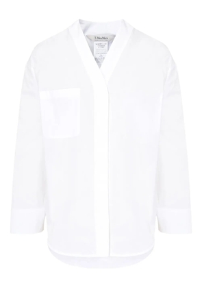 'S Max Mara v-neck pocket shirt - White