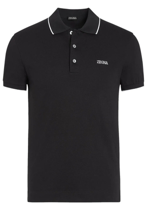 Zegna cotton polo shirt - Black