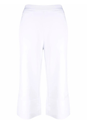 Stella McCartney cropped kick-flare trousers - White