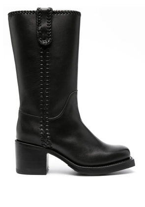 Hereu Aumandra 65mm leather boots - Black