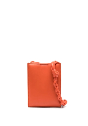 Jil Sander small Tangle leather crossbody bag - Orange