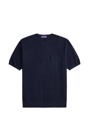 Ralph Lauren Purple Label short-sleeve knitted T-shirt - Blue
