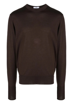 PT Torino crew-neck fine-knit jumper - Brown