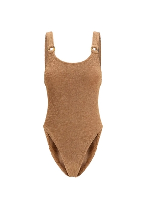 Hunza G Domino ring-strap swimsuit - Neutrals