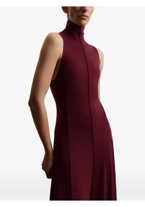 12 STOREEZ roll-neck maxi dress - Red