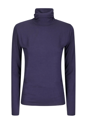 HIRA turtleneck long-sleeve top - Blue