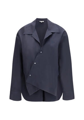 LOEWE asymmetric cotton shirt - Blue