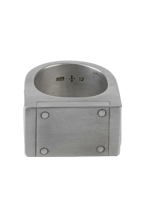 Parts of Four sterling silver Plate Single ring