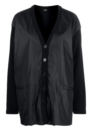 ASPESI hybrid button-up cardigan - Black