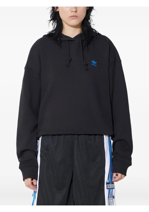 adidas trefoil-logo hoodie - Black