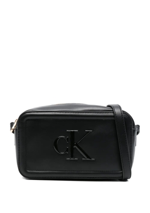 Calvin Klein embossed-logo cross body bag - Black