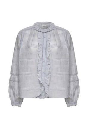 MARANT ÉTOILE button ruffled shirt - Blue
