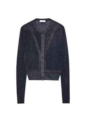 Rabanne embellished button cardigan - Blue