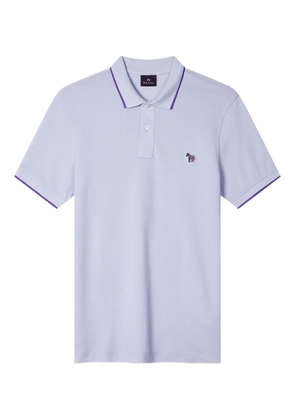 PS Paul Smith zebra trim polo shirt - Blue