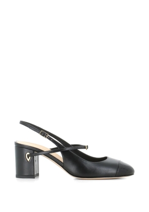 Jennifer Chamandi Mattia cap-toe slingback pumps - Black