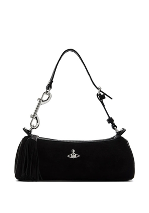 Vivienne Westwood Cindy logo-detail suede bag - Black