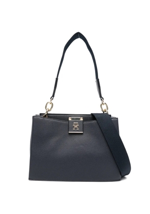 Tommy Hilfiger medium TH her stripe shoulder bag - Blue