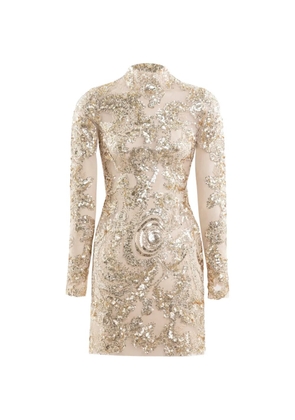 Saiid Kobeisy sequin-embelllishment mini dress - Gold
