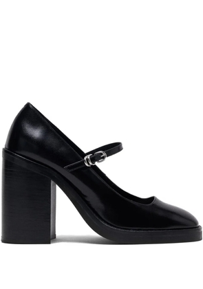 Maje 100mm leather pumps - Black