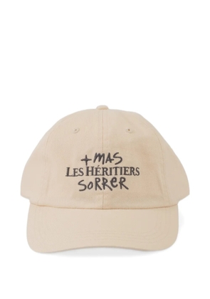 LES HÉRITIERS x Mas Sorrer embroidered cap - Neutrals