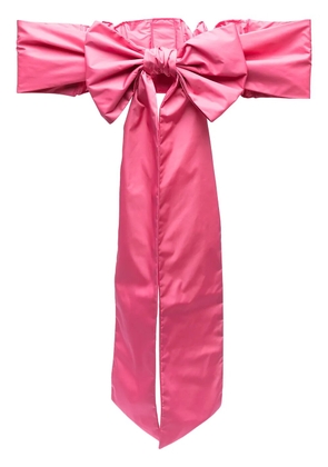 RED(V) bow-detail belt - Pink
