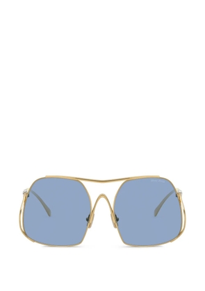 Miu Miu Eyewear geometric-frame sunglasses - Gold