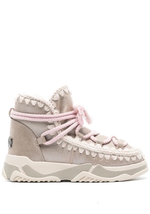 Mou Scoubidou suede ankle boots - Gold