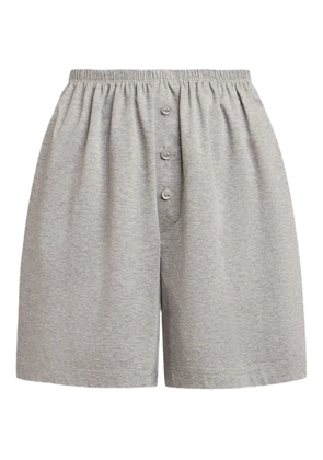 12 STOREEZ cotton button shorts - Grey