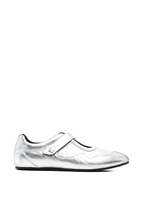 Cecilie Bahnsen Cosmo leather sneakers - Silver