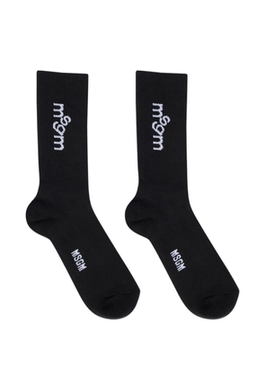 MSGM logo socks - Black