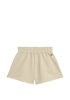 BARROW shirred detail shorts - Neutrals