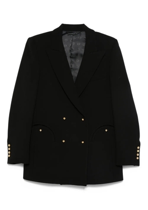 Blazé Milano double-breasted v-neck blazer - Black