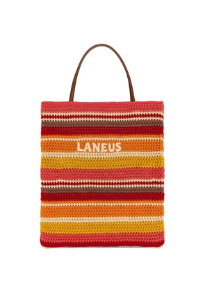Laneus striped-pattern shoulder bag - Red